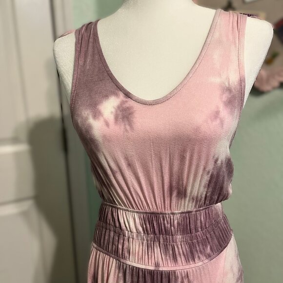 Pink Rose Sun Dress, Size M - Picture 2 of 6